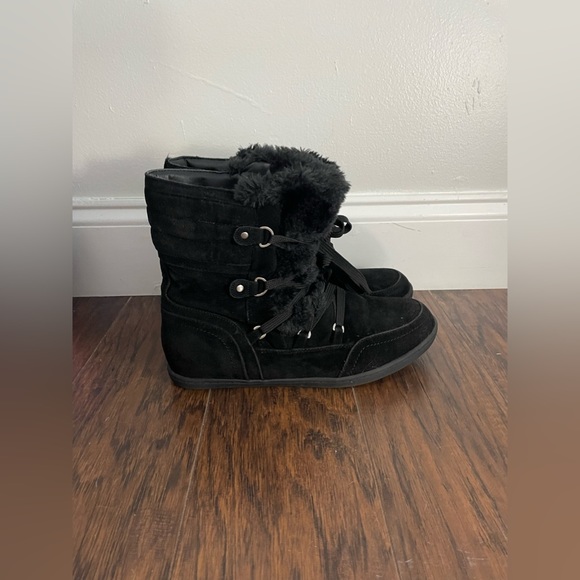 Guess Ryla Faux-Fur Booties-Black - Picture 3 of 6